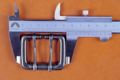 Double Pin Roller Prong Pin Belt Buckle Fits 40MM Tongue Leather Belts Straps
