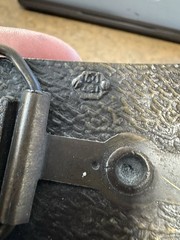 Brass Belt Buckle Give Up My Guns