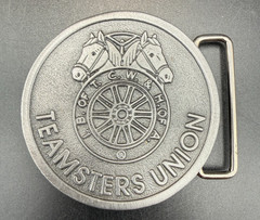 Teamsters Belt Buckle Union Horse Equine Collector Biker Motorcycle America USA