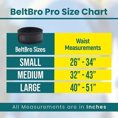 Patented Ultra-Soft Invisible Belt for Men & Women – Adjustable, Black 32&Prime;-43&Prime;
