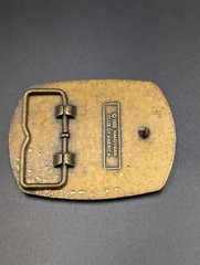 Belt Buckle Handyman Club of America Life Member Vintage 1996 Brass Tone