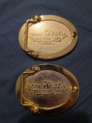Von West Encased Bullet Shells Remmington Long Luger Belt Buckle Guns – Pick One
