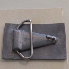 Belt Buckle NASA Moon Rover Solid Pewter DORY,Sand Stone Gold Tone Buckle