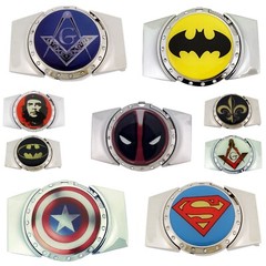 New Women Men Western Cowboy Rodeo Belt Buckles Hidden (with Removable Lighter)