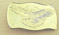 Men&rsquo;s Eagle Belt Buckle Gold Color 3 1/2&Prime; X 2 1/4&Prime;