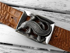 Croc Belt Buckle Buckle Reptile Crocodile Ornament Lily Interchangeable Buckle 4cm