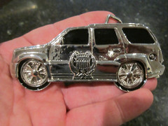 SPORT UTILITY VEHICLE SUV CAR THEME BELT BUCKLE HEAVY GW-17
