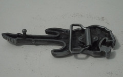 Jean&rsquo;s Friend « Flaming Fanged Guitar Skull » Silvertone Metal 4&Prime;x2&Prime; Belt Buckle