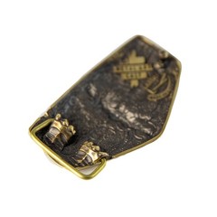 Archangel Michael brass belt buckle; Saint Michael image; Tyrael belt buckle
