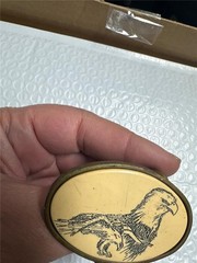 Vintage Oden Eagle Belt Buckle AS IS