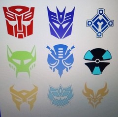 Metal Belt Buckle Transformers Insignia Logo