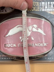 Belt Buckle DUCK COMMANDER Pink Silver MONTANA SILVERSMITHS New