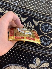 Western Buckle Gold Silver Red Horse Head Cowboy Buckle 2 » Hebilla Vaquero