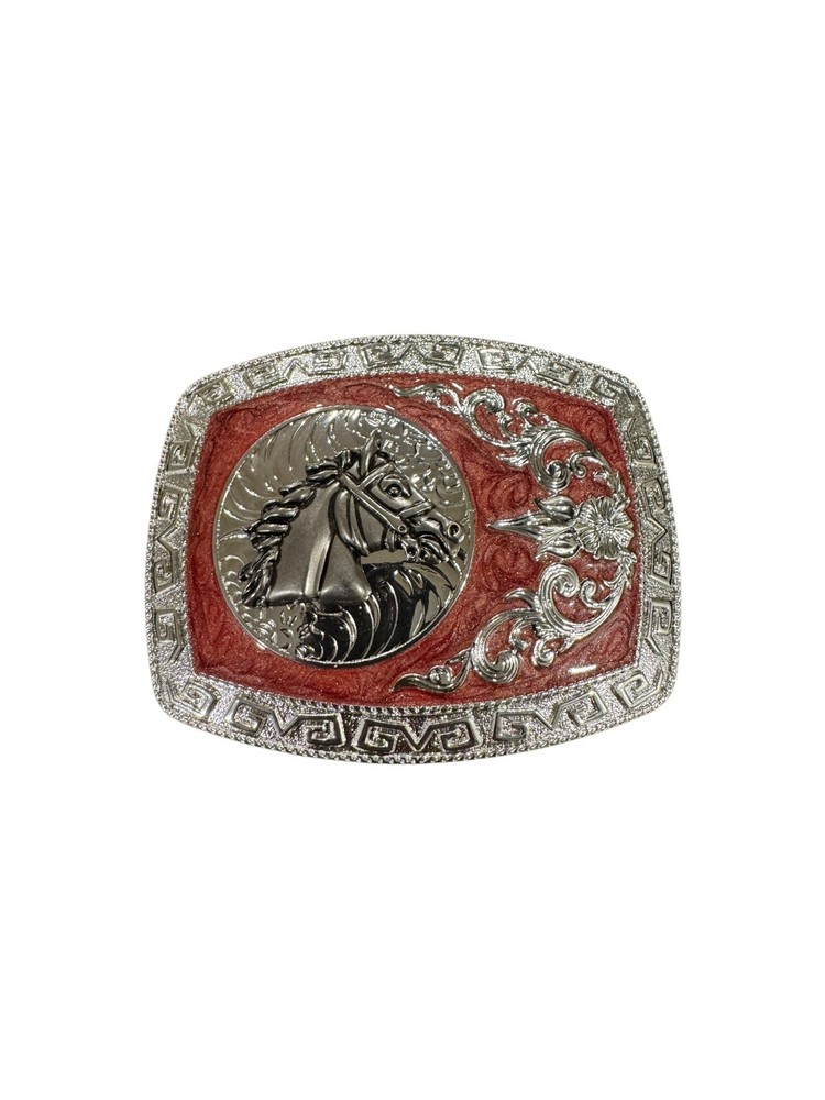 Horse Western Cowboy Style Belt Buckle Rodeo Hebilla Vaquera Con Caballo