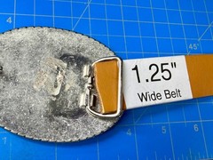 Union Jack UK British Flag Bling 80&rsquo;s Belt Buckle – Missing Rhinestone