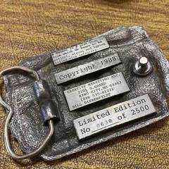 Vintage Pewter Fathers Day June 19th 1988 A Tribute To A Father Belt Buckle