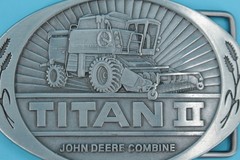 VTG 80s John Deere Titan II Tractor Combine Western Belt Buckle 2