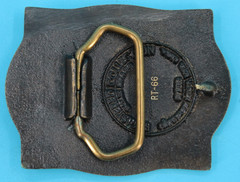 VTG 80s Kansas Wheat Farmer Commemorative Brass Belt Buckle Combine Horses