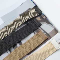 Ceinture de taille tressée en bois pour femme | Style Boho, Vintage, boucle