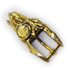 Horse Head Bronze Belt Buckle