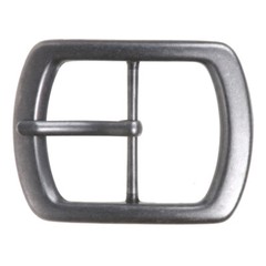 1 3/4&Prime; (44 mm) Nickel Free Center Bar Single Prong Oval Belt Buckle