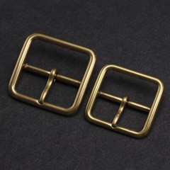1 X Square Solid Brass Single Prong Belt Buckle 35mm/40mm Replacement