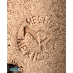 NEW Hecho En Mexico Hand Tooled Leather Western Belt Floral Buckle Boho Cowgirl