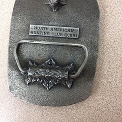 North American Hunting Club Life Member David Belt Buckle 1981 AR110