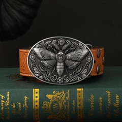 HLYMPONY Western Cowboy Vintage Rodeo Skull One Size Fits Most, 1# Grey Moth