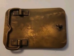 Vintage Space Shuttle Rockwell International Brass Belt Buckle