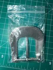 Silver Tone Metal Western Cowboy Bronco Riding Rodeo Belt Buckle Made in Taiwan