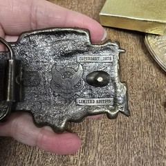 Vintage Caboose Belt Buckle The Great American Belt Company Chicago Brass Ltd Ed