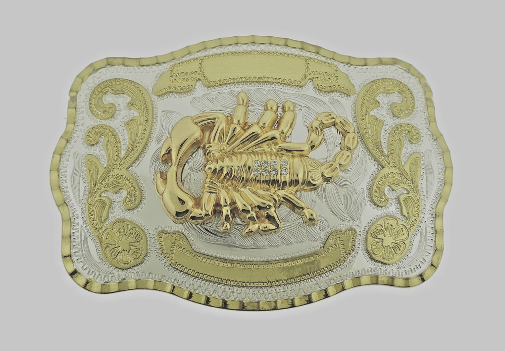 Scorpion Belt Buckles Vintage Men Gold Silver Metal Zodiac Western Cowboy Rodeo