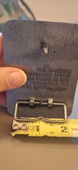 NIP Bandag Bandit Belt Buckle Pewter Colored Metal Brand New