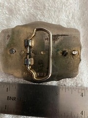 Vintage Belt Buckle with Train Railroad