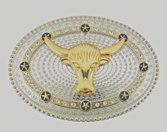 Bull Belt Buckle Western Cowboy Cowgirl Men Women Rodeo Rider Long Horn Texas