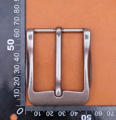 40mm Antique Silver Casual Men Pin Waist Leather Single Prong Clips Belt Buckle