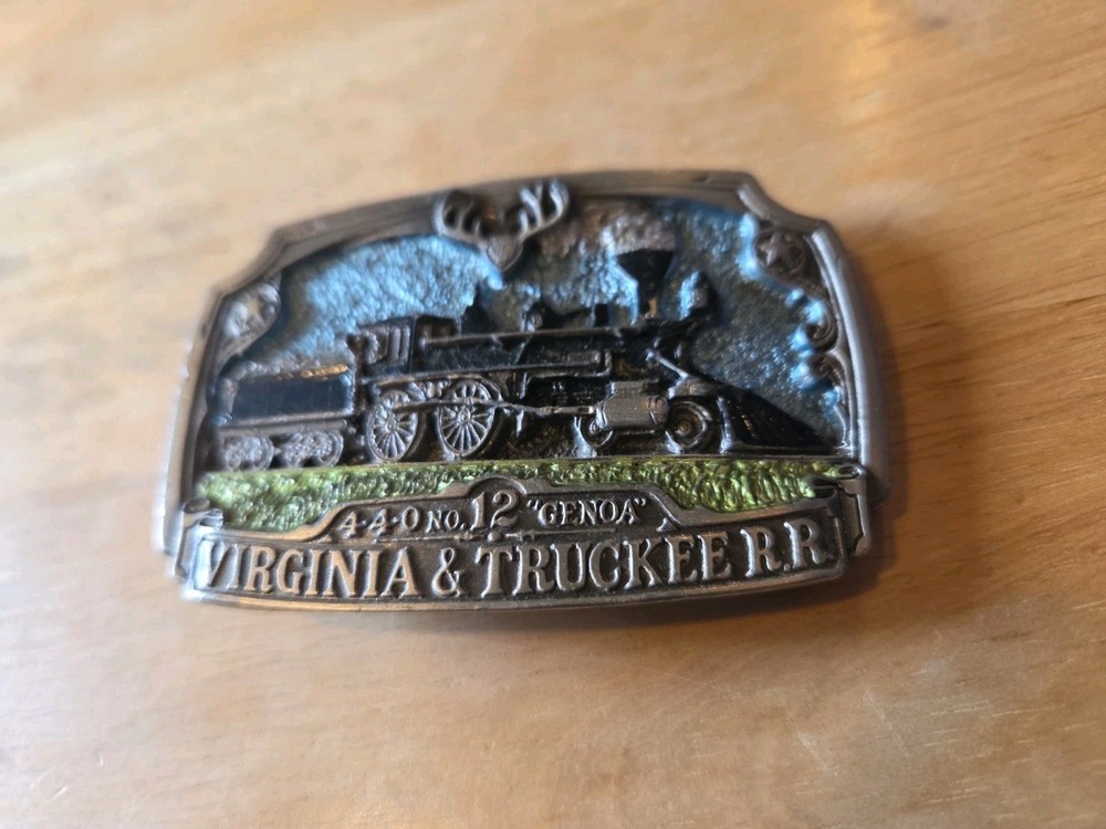 Classic American 4-4-0 Belt Buckle 1983 #1088 Steam Locomotive Used