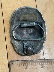 Vintage Great American Buckle Kodiak Smokeless Tobacco Bear Belt Buckle