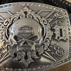 Harley-Davidson Women&rsquo;s Belt Buckle Rhinestones 2009