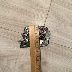 Vintage Belt Buckle Ecstasy Biker Style 90s Dragon Designs England Motorcycle