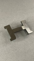 Glossy Black H Buckle 40mm 1.5` Black Hardware Belt Buckle