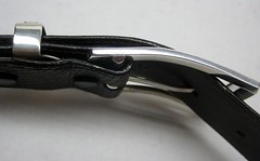 Sterling silver 925 buckle & loop, 44 grams w/Genuine Lizard 1.5  » belt U.S.A..