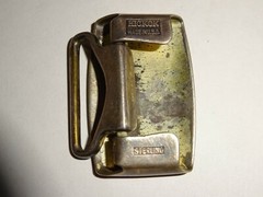 Sterling Belt Buckle by Hickok Made in USA Monogrammed IM