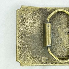 Vintage 1982 Great American Buckle Co Southern Outdoors Magazine Belt Buckle