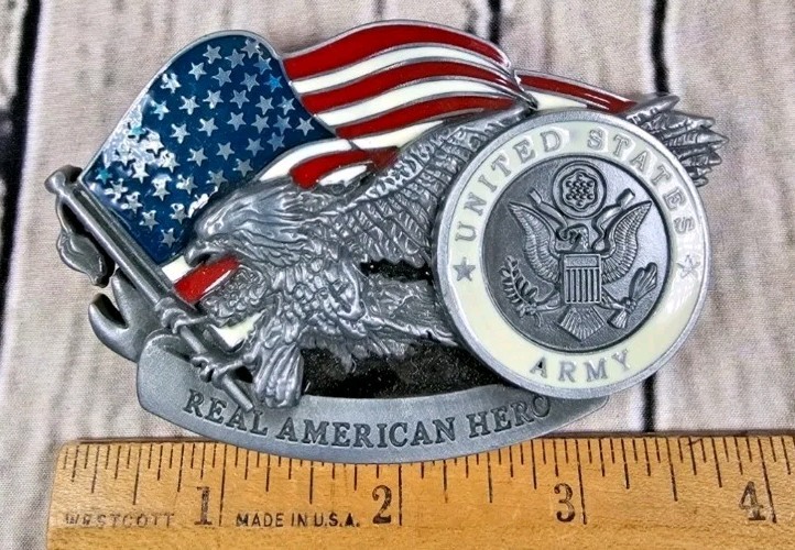United States Army Eagle American Belt Buckle military Armed Forces Unisex