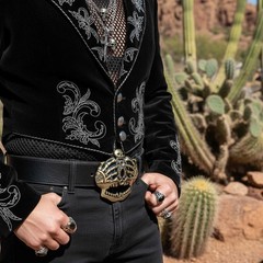 Men Women Antique Gold Metal Belt Buckle Skull Skeleton Sexy Bones Crown Jewelry
