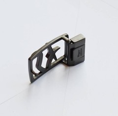 Salvatore Ferragamo Men&rsquo;s Gunmetal Grey Belt Buckle for 3.5cm Belt
