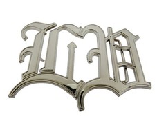 Old English Style Initials Los Angeles New York Las Vegas Men Women Belt Buckles