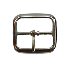 Chrome Rectangular Side Bar Belt Buckle For 1.25&Prime; Wide Belt Replacement Buckle